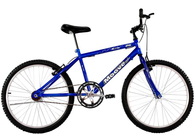 Imagem de Bicicleta Aro 26 Masculina Adulto Sem Marcha Azul