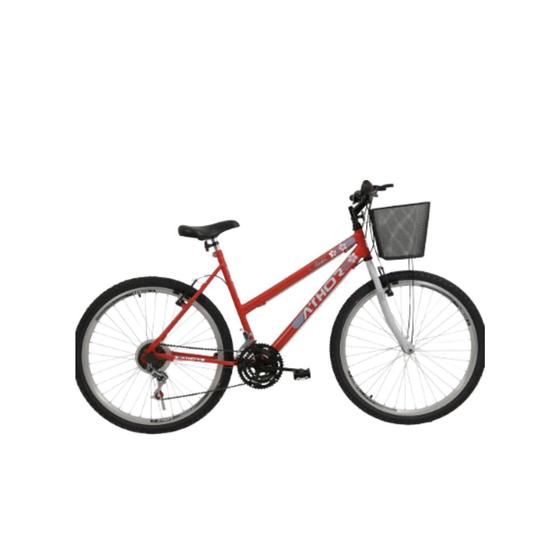 Bicicleta Athor Bike Model Aro 26 Rígida 18 Marchas - Vermelho