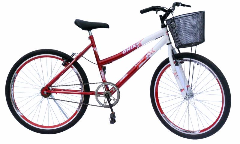 Imagem de Bicicleta aro 26 onix fem s/marcha com aero cor vermelho