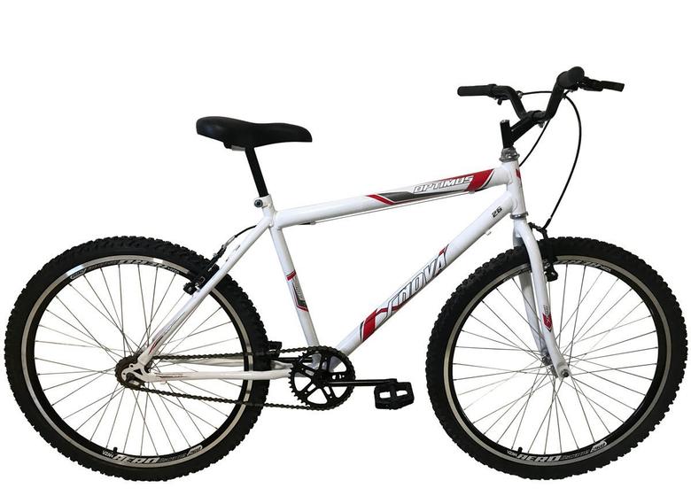 Bicicleta Xnova Optimus Aro 26 Rígida 18 Marchas - Branco