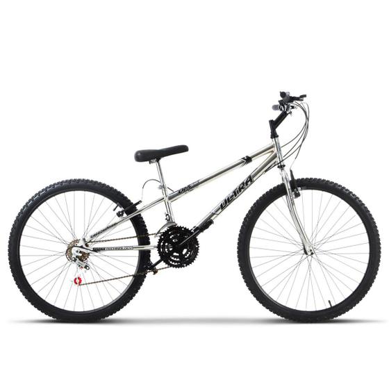 Bicicleta Aro 26 Rebaixada Chrome Line Aço Carbono Ultra Bikes Menor preço em Bicicleta Aro 26 Rebaixada Chrome Line Aço Carbono Ultra Bikes