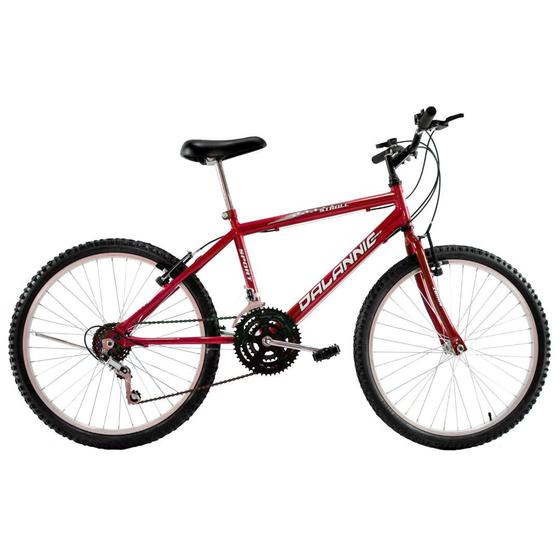 Bicicleta Dalannio Bike Stroll Aro 26 Rígida 18 Marchas - Branco/vermelho