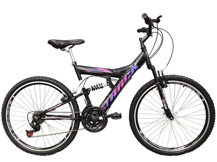 Bicicleta Aro 26 Track Bikes Full Suspension Menor preço em Bicicleta Aro 26 Track Bikes Full Suspension