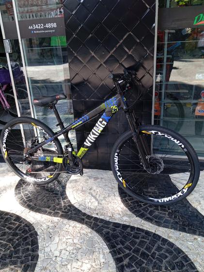 Bicicleta Aro 26 Vikingx 21 Marchas Freio Disco C/ Suspensão Menor preço em Bicicleta Aro 26 Vikingx 21 Marchas Freio Disco C/ Suspensão