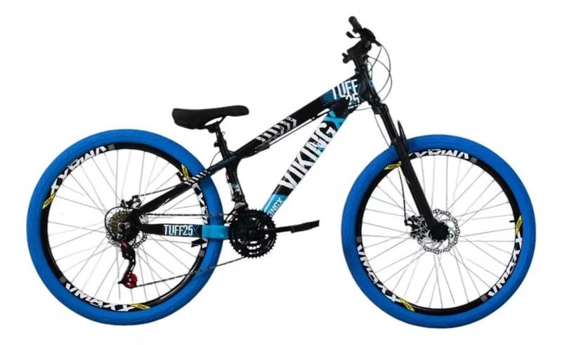 Imagem de Bicicleta Aro 26 Vikingx Tuff 25/30 do Grau Vmaxx  Pneu Azul