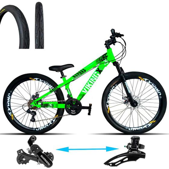 Bicicleta aro 26 VikingX Tuff 25 Pneu Flame 21v Mcz16 Menor preço em Bicicleta aro 26 VikingX Tuff 25 Pneu Flame 21v Mcz16