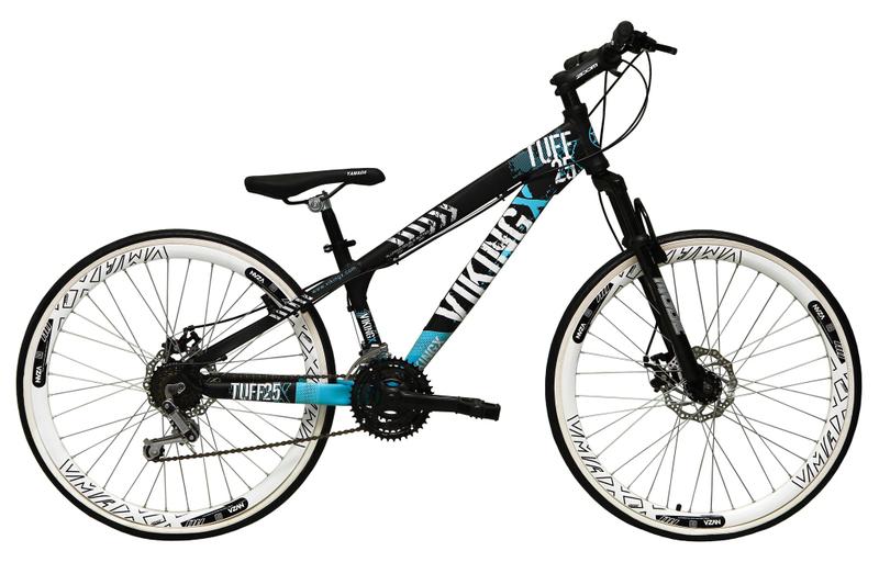 Bicicleta Aro 26 Vikingx Tuff Preto/Azul 21v Alumínio Freeride Freio a Disco Aros Vmaxx Branco Menor preço em Bicicleta Aro 26 Vikingx Tuff Preto/Azul 21v Alumínio Freeride Freio a Disco Aros Vmaxx Branco