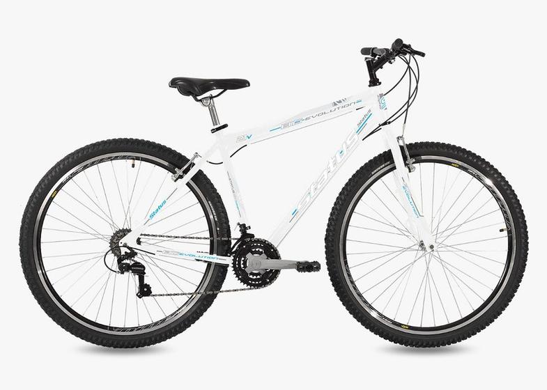 Bicicleta Status Bike Big Evolution Aro 29 Rígida 21 Marchas - Branco