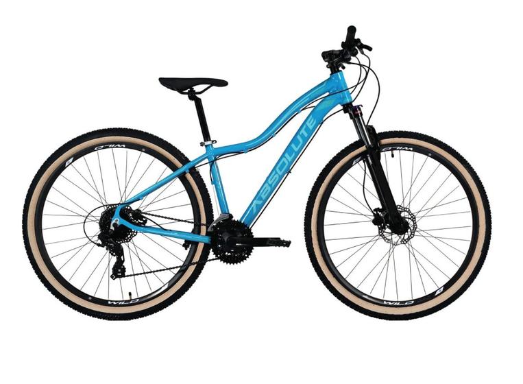 Imagem de Bicicleta Aro 29 Absolute Hera Feminina Câmbios Shimano 24v K7 Freio a Disco Hidráulico Garfo Com Trava Pneu Faixa Bege - Azul