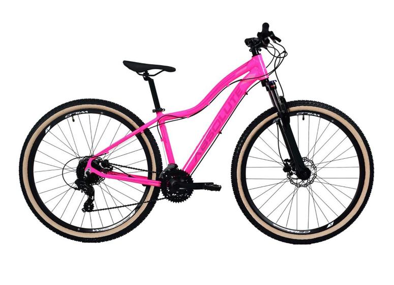 Imagem de Bicicleta Aro 29 Absolute Hera Feminina Câmbios Shimano 24v K7 Freio a Disco Hidráulico Garfo Com Trava Pneu Faixa Bege - Rosa