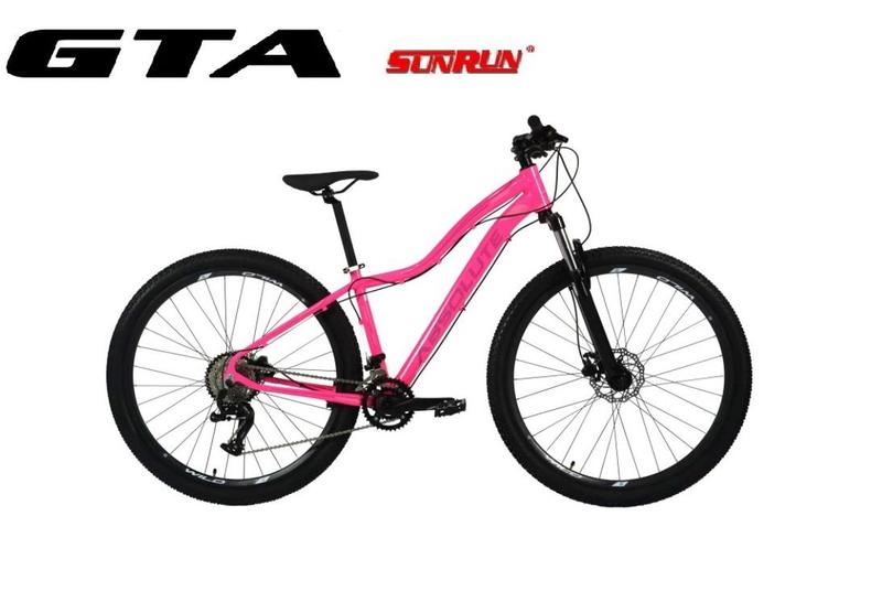 Imagem de  Bicicleta Aro 29 Absolute Hera Kit 2x9 Gta Sunrun Freio Disco K7 11/36 Pedivela 24/38d Garfo com Trava - Rosa 