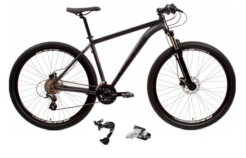 Imagem de Bicicleta Aro 29 Absolute Nero 4 Cabos Internos Câmbio Traseiro Shimano Alívio e Altus 27v Freio Hidráulico Garfo Com Trava - Grafite