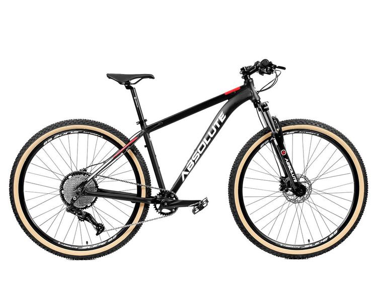 Bicicleta Absolute Nero 4 Aro 29 Susp. Dianteira 12 Marchas - Preto/vermelho