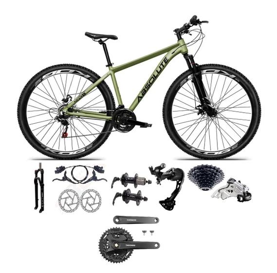 Imagem de Bicicleta Aro 29 Absolute Nero 5 Câmbio Traseiro Shimano Alívio e Altus 27v Freio Hidráulico Garfo Trava Pneu Faixa