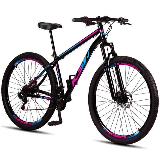 Bicicleta Aro 29 Aço Carbono Ksvj Freios Disco Suspensão 21v - Ksvj Bikes Imagem de Bicicleta Aro 29 Aço Carbono Ksvj Freios Disco Suspensão 21v