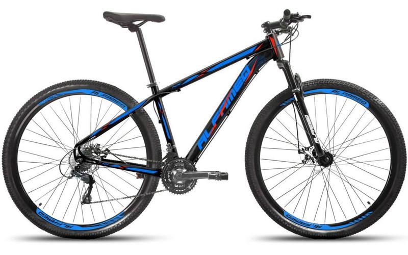 Bicicleta Alfameq Nx Disc T17 Aro 29 Susp. Dianteira 21 Marchas - Azul/preto