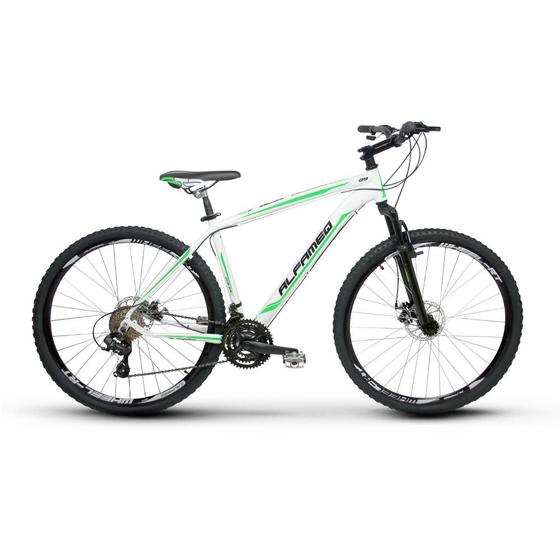 Bicicleta Alfameq Zahav T19 Aro 29 Susp. Dianteira 21 Marchas - Branco/verde