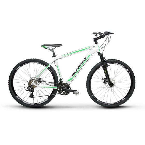 Bicicleta Alfameq Zahav T17 Aro 29 Susp. Dianteira 24 Marchas - Branco/verde