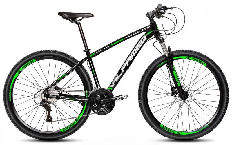 Bicicleta Alfameq Zt Disc H T17 Aro 29 Susp. Dianteira 21 Marchas - Preto/verde