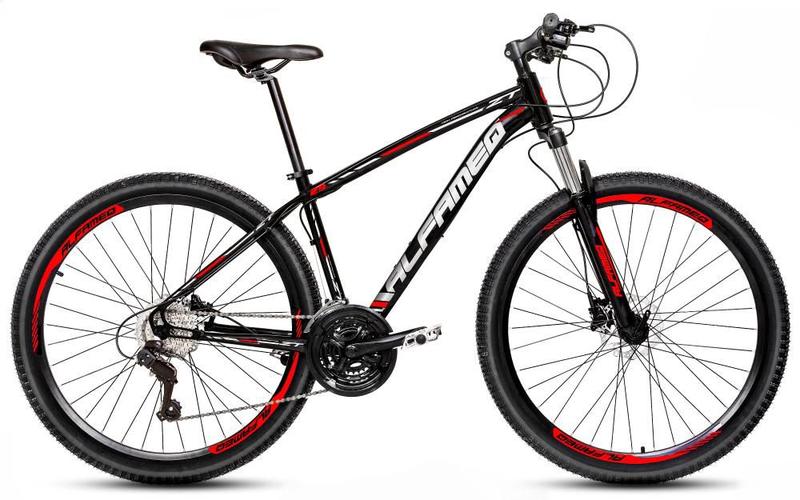 Bicicleta Alfameq Zt Disc H T17 Aro 29 Susp. Dianteira 21 Marchas - Preto/vermelho