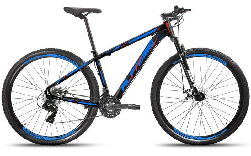 Bicicleta Alfameq Nx Disc T17 Aro 29 Susp. Dianteira 24 Marchas - Azul/preto