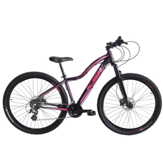 Imagem de Bicicleta Aro 29 Aluminio Feminina 21 Velocidades Ksw Mwza Freios Hidraulicos