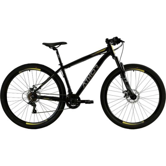 Bicicleta Athor Bike Android Aro 29 Susp. Dianteira 21 Marchas - Cinza/preto