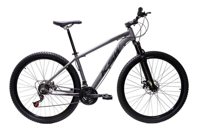 Bicicleta Ksw Xlt Disc M T15 Aro 29 Susp. Dianteira 21 Marchas - Grafite