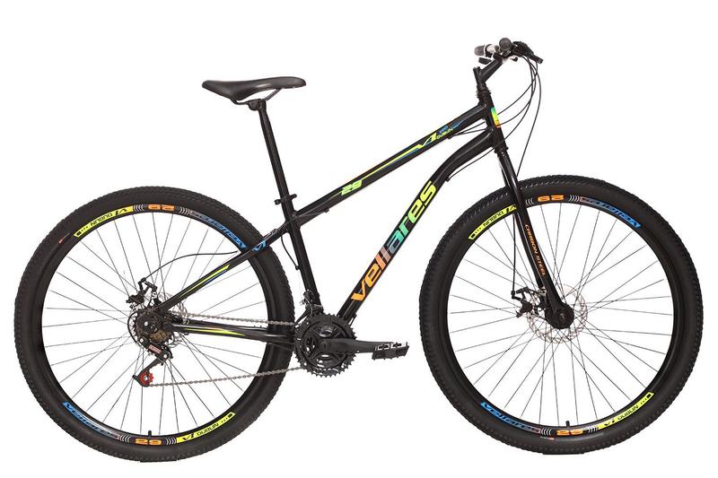 Imagem de Bicicleta Aro 29 Freio a disco 21 Marchas Vellare Bike Preto/Multicolor