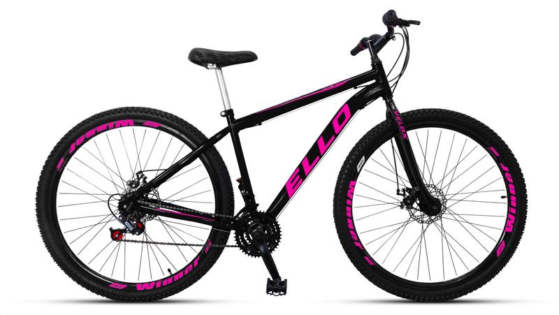 Bicicleta Ello Bike Velox Aro 29 Rígida 21 Marchas - Preto/rosa