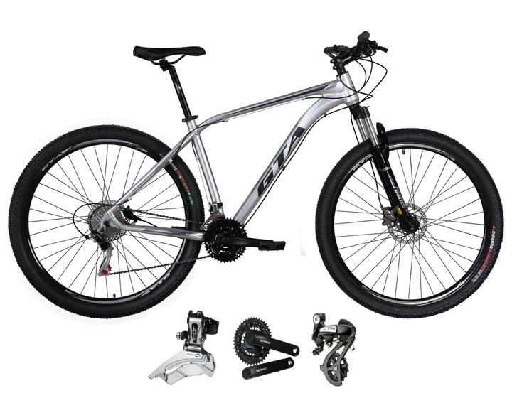 Imagem de Bicicleta aro 29 Gta Insane 24V Shimano Altus Freio a Disco Hidráulico Garfo com Trava - Prata