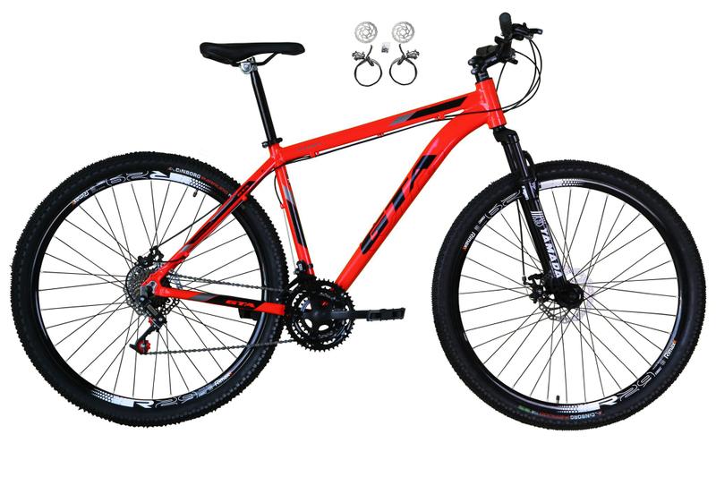 Imagem de Bicicleta Aro 29 Gta Start 21v Freio a Disco Hidráulico Alumínio Garfo Suspensão - Vermelho