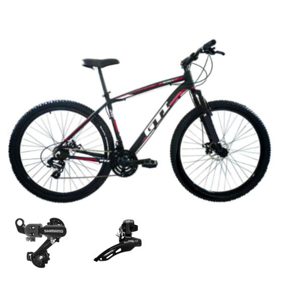 Imagem de Bicicleta Aro 29 Gti Roma 21 Veloc Aluminio Cambios Shimano Suspençao 80mm Desempenho