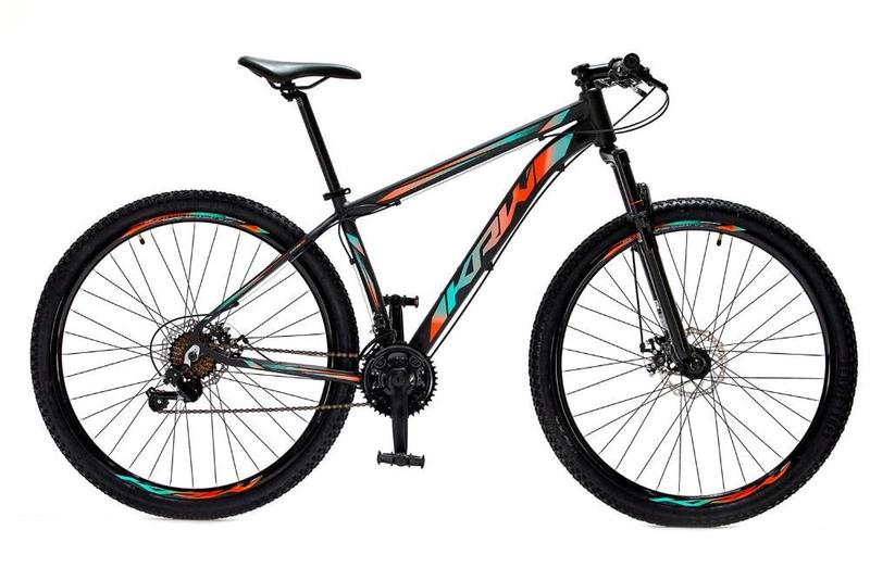 Imagem de Bicicleta Aro 29 Krw Alumínio 24 Velocidades Freio a Disco Suspensão dianteira MountainBike S1