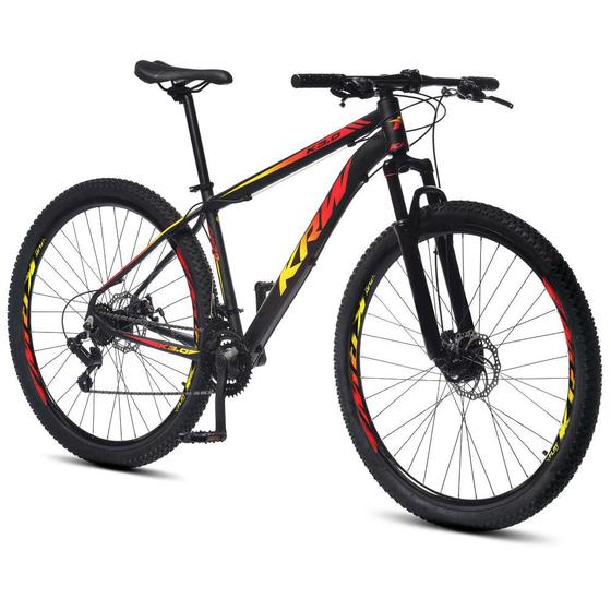 Imagem de Bicicleta aro 29 KRW Alumínio 24 Velocidades Marchas Freio a Disco Suspensão dianteira MountainBikeX32