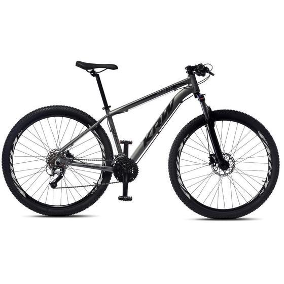 Bicicleta Krw R4 Aro 29 Susp. Dianteira 27 Marchas - Prata/preto