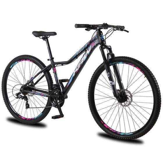 Imagem de Bicicleta Aro 29 KRW Alumínio Shimano TZ 24 Velocidades Freio a Disco Suspensão Mountain Bike KR9