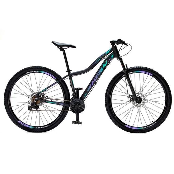 Bicicleta Krw Sx38 Aro 29 Susp. Dianteira 21 Marchas - Preto/roxo