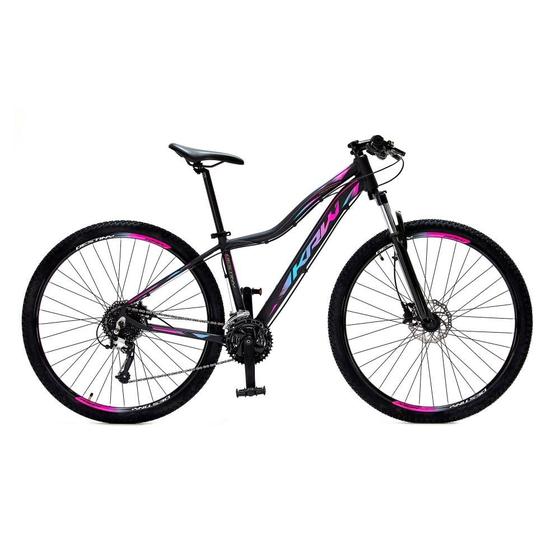 Bicicleta Krw Sx14 Aro 29 Susp. Dianteira 27 Marchas - Preto/rosa