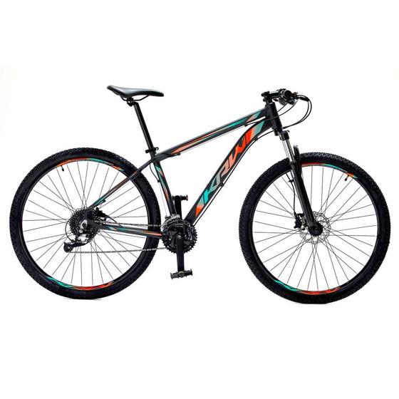 Bicicleta Krw Sx49 Aro 29 Susp. Dianteira 27 Marchas - Azul/laranja