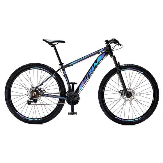 Bicicleta Krw Sx25 Aro 29 Susp. Dianteira 21 Marchas - Azul/rosa