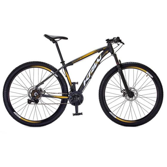 Bicicleta Krw Sx27 Aro 29 Susp. Dianteira 21 Marchas - Amarelo/preto