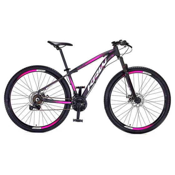 Bicicleta Krw Sx27 Aro 29 Susp. Dianteira 21 Marchas - Preto/rosa