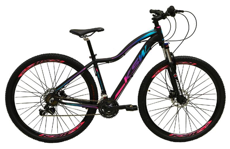 Bicicleta Aro 29 Ksw Mwza Feminina Shimano 24v K7 Freio a Disco ...