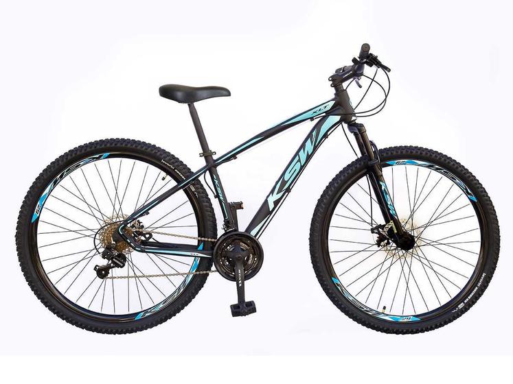 Bicicleta Ksw Xlt 2020 Disc M T21 Aro 29 Susp. Dianteira 21 Marchas - Azul/preto