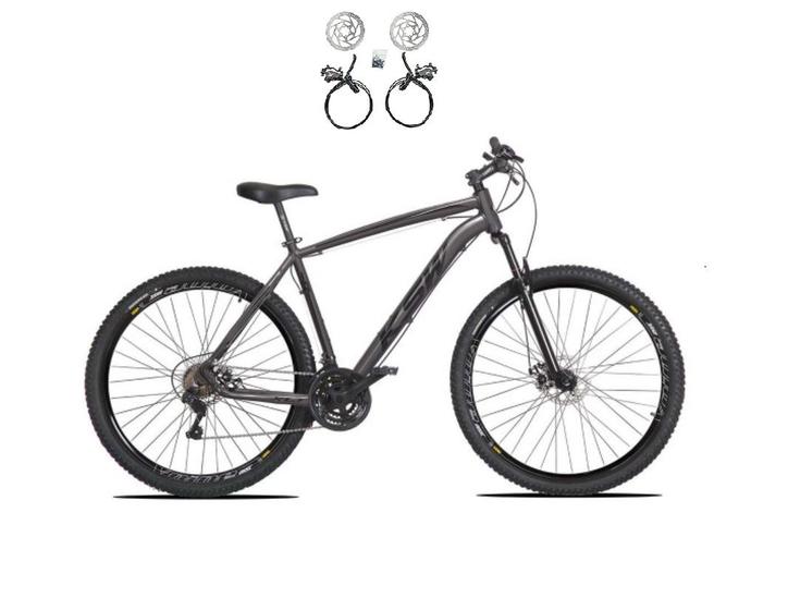 Imagem de Bicicleta Aro 29 Ksw Xlt 24v Freios Hidráulicos Garfo Suspensão Mtb - Grafite