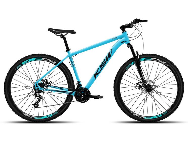 Bicicleta Ksw Xlt 100 Disc M Aro 29 Susp. Dianteira 21 Marchas - Azul