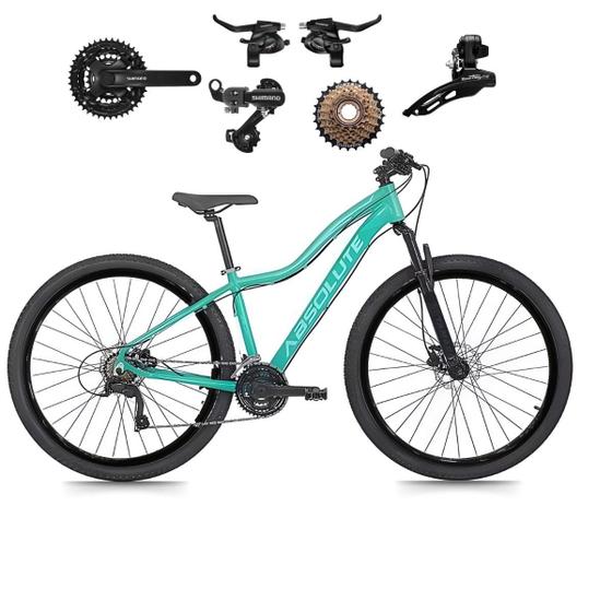 Imagem de Bicicleta Aro 29 Mtb Feminina Absolute Hera Bike 21v Shimano à Disco Quadro 15/17