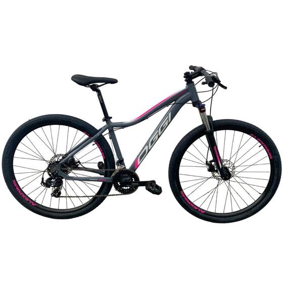 Imagem de Bicicleta Aro 29 Oggi Float Sport - Grafite/Cinza/Rosa