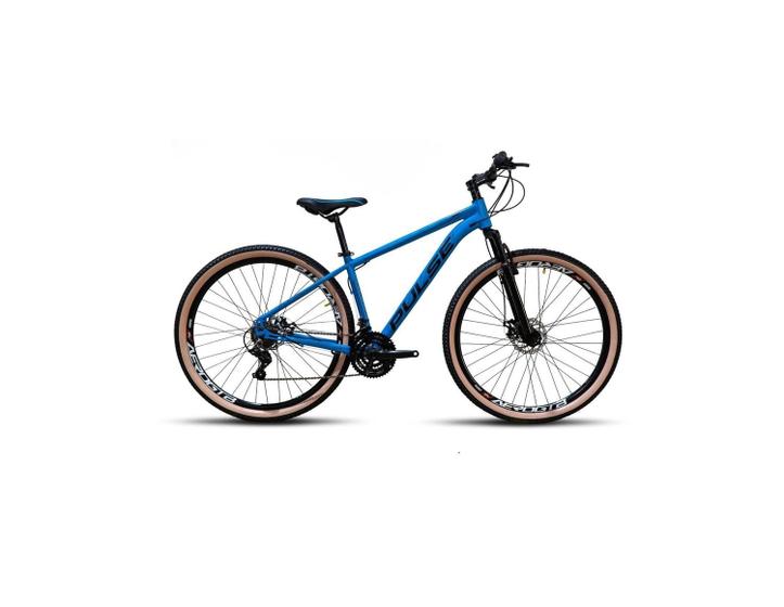 Imagem de Bicicleta Aro 29 Pulse 21v Cambios Shimano Freios a disco Azul